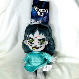 NWT Exorcist Regan Plush Squeaky Dog Toy Horror Movie Collectible Fetch For Pets